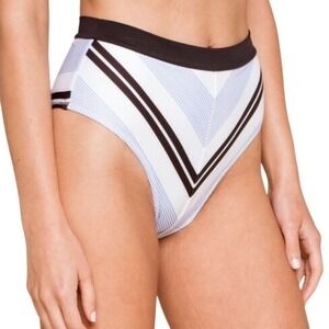 TAVIK Jude High Rise Bikini Bottom Nautical Geometric Coastal Apres Beach XS NEW